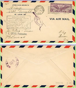 CAM 33N13 October 15 1930 San Antonio TX to Tucson AZ, Southern Air Fast Express - Picture 1 of 1