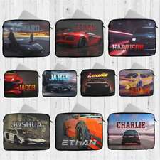 Personalised Laptop Case Any Name Car Design  Sleeve Tablet Bag 18