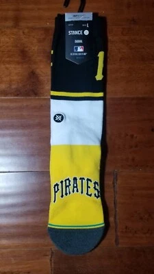 Stance Pittsburg Pirates Socks Mens Size Large 9-12 MLB Casual Crew Socks New - Image 1 of 4
