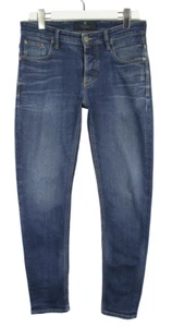 Blue de Genes Vinci Pala Herrenjeans W31/L32 Stretch Blau Knopf Fly Whiskers - Bild 1 von 10