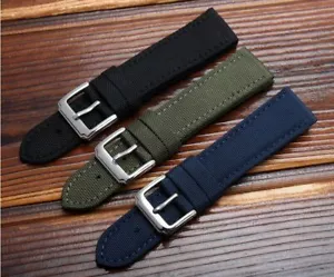 Cinturino orologio nylon e pelle per Seiko Skx007 Skx009 ricambio cinturino tela - Foto 1 di 16