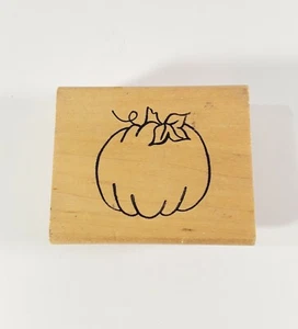 Denami Design Pumpkin Rubber Stamp Vintage 1994 - Picture 1 of 6