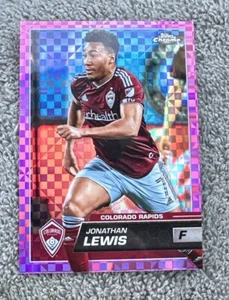 Jonathan Lewis 2023 Topps Chrome MLS Pink Xfractor Colorado Rapids - Picture 1 of 2