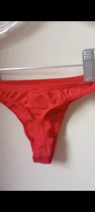 Vintage 2004 Victoria Secret  Red  Low Rise  Thong Size S  - Picture 1 of 4