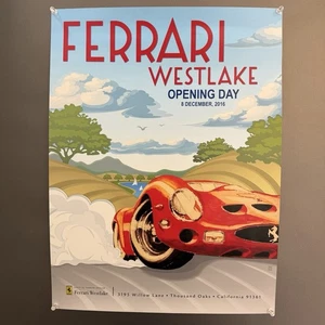 Ferrari Westlake Opening Day Poster 2016 18x24 Vintage Style Art Print Rare - Picture 1 of 6