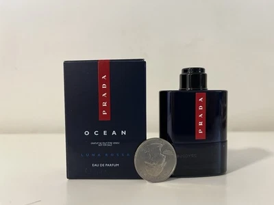 Prada Luna Rossa OCEAN Eau De Parfum Mini Splash NUEVO Tamaño de Viaje 0.3 fl. oz/9 ml Foto 1 de 3