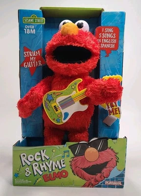 Sesame Street Rock and Rhyme Elmo Talking, Singing 14-Inch Plush Toy - Image 1 of 4