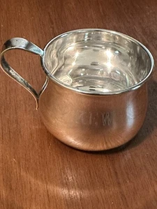 International Sterling Baby Cup, Monogrammed “KEW” 48.1 Grams - Picture 1 of 4