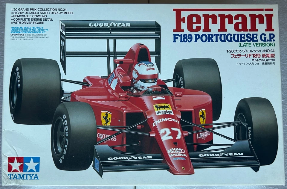 TAMIYA FERRARI F189 - NUOVO (MAI APERTO) IN CONFEZIONE ORIGINALE - Immagine 1 di 2