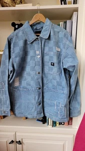 VANS CHORE PRINT DENIM JACKET WOMEN SIZE XL - Picture 1 of 6