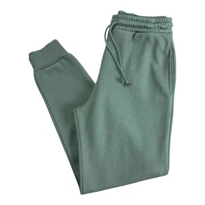 Zara Jog Pants Khaki Women's UK Size S Tapered Leg Elastic Waist Jersey Joggers - Picture 1 of 6