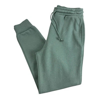 Zara Jog Pants Khaki Women's UK Size S Tapered Leg Elastic Waist Jersey Joggers - Image 1 of 4