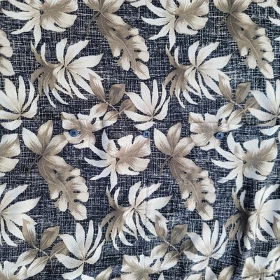 Camisa hawaiana manga corta Axcess para hombre grande negra 100 % seda abotonada  Foto 1 de 4