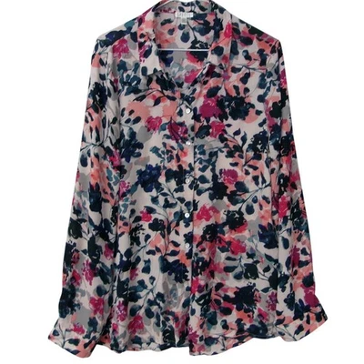 Spense цветочный печать чистый длинным рукавом рубашка на пуговицах верхний большой - Изображение 1 из 3