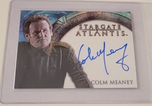2005 STARGATE ATLANTIS Cowen COLM MEANEY Authentic AUTOGRAPH CARD Auto NICE NMMT - Picture 1 of 5