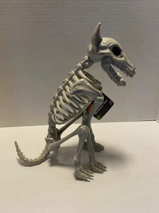 Welpe Hund Skelett Halloween Knochen Schädel Zombie Spielzeug Anatomie sitzend Requisite Neu mit Etikett - Bild 1 von 7