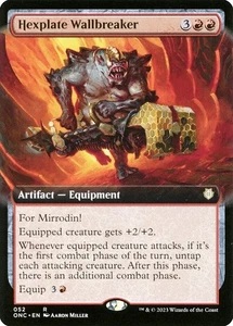 Hexplate Wallbreaker Extended Art Phyrexia: All Will Be One: Commander NM MTG - Bild 1 von 1