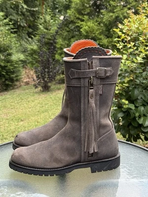 "Bota Penelope Chilvers Conker Marrón 10"" Borla Media Talla Estándar 40.5 / EE. UU. 9.5" Foto 1 de 4