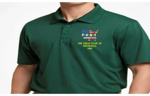 GREAT STATE OF MINNESOTA PORT AMERICANA*EMBROIDERED POLO SHIRT/SWEAT/JACKET. - Picture 1 of 5