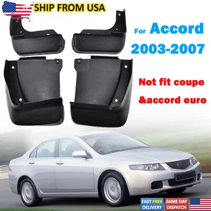 For Honda Accord Sedan 2003 - 2007 Splash Guards Mud Flaps Mudguards Front Rear - Imagen 1 de 8
