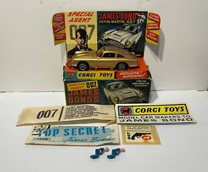 Corgi Toys 261 James Bond Aston Martin DB5, Boxed, Original, Vintage, Rare. VNM - Picture 1 of 19