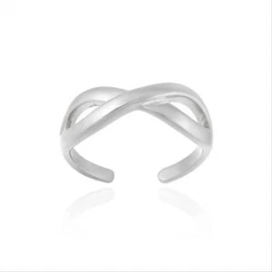 Anello con punta in argento sterling 925 design infinito - Foto 1 di 3