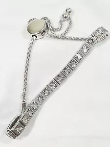 Vtg Signed 925Ag w/.36 Tcw Diamonds SI/I-J Color #JWB14600524 - Picture 1 of 9