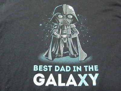 Camiseta negra con gráfico XL Best Dad in the Galaxy Star Wars para hombre Foto 1 de 3