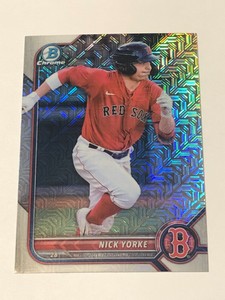Nick Yorke 2022 Bowman Chrome Prospects Mega Box Mojo Refractor Card #BCP192
