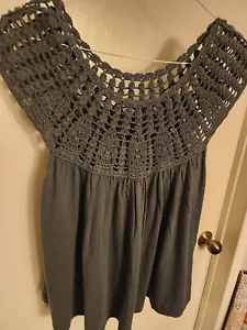 Lucky Brand Top, Makramee Mieder, ärmellos, neu mit Etikett, XL, super süß! - Bild 1 von 4