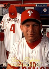 1994 Studio Philadelphia Phillies Baseball Card #138 Lenny Dykstra