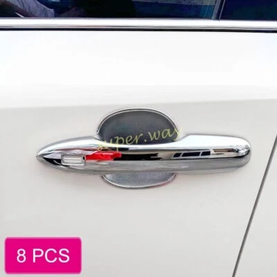 Chrome Car Door Handle Cover + Bowl Cup Trims For 2022-2024 Toyota Corolla Cross - Imagem 1 de 4