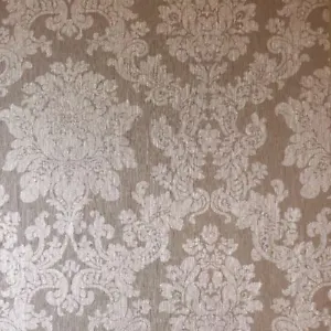 Arthouse Champagne Gold Rose Gold Metallic Wallpaper Vinyl Floral Geometric Leaf - Picture 1 of 30