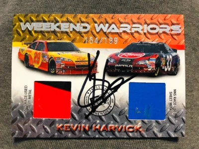 2010 Stealth Kevin Harvick Signed Auto Autograph Dual Sheet Metal Card /199 Rare - Image 1 of 2