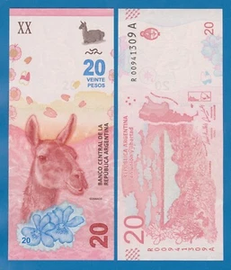 Argentina 20 Pesos P 361 "R" Ricambio 2017 UNC (P 361R) Serie "A" - Foto 1 di 1