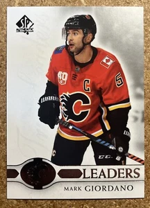 2020-21 Upper Deck SP Authentic True Leaders Mark Giordano #TL-MG Calgary Flames - Picture 1 of 2