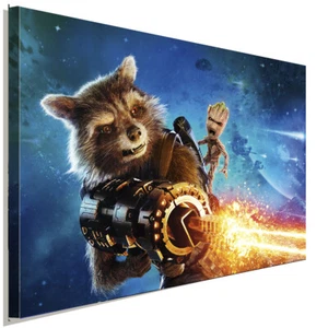Rocket Racoon Leinwandbild AK ART Kunstdruck Mehrfarbig Wandbild Wanddeko XXL - Bild 1 von 3