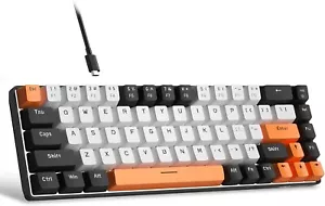MageGee Portable 60% Mechanical Gaming Keyboard, MK-Box LED Backlit Compact 68 K - Picture 1 of 8