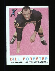 1959 Topps Football Set Break #39 BILL FORESTER - GREEN BAY PACKERS