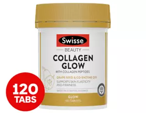 Swisse Beauty Collagen Glow With Collagen Peptides Australia Vitamin 120 Tablets - Picture 1 of 5
