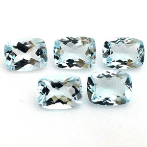 5x3MM -9X7MM AA NATURAL AQUAMARINE OCTAGON CUSHION CUT FACETED LOOSE GEMSTONE - Picture 1 of 3