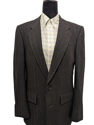 Blazer uomo vintage Christian Dior Monsieur 40R grigio gessato 100% lana