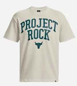 Under Armour Men's M Project Rock Heavyweight Terry Shirt 1377435-130 - Picture 1 of 8