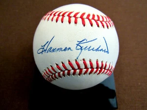 HARMON KILLEBREW HOF MINN TWINS 500 HR CLUB SIGNED AUTO VINTAGE OAL BASEBALL JSA - Picture 1 of 3