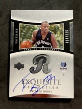 2004-05 Exquisite Collection #68 Antonio Burks 14/225 Rookie Autograph