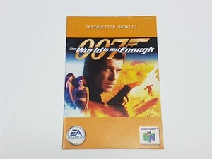 007 Il mondo non basta N64 Nintendo 64 solo manuale autentico *usura - Foto 1 di 9
