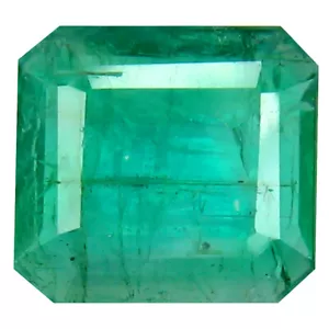 3.30 ct Best Octagon (10 x 10 mm) (Un-Heated) Colombia Emerald Loose Gemstone - Picture 1 of 2