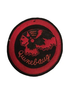 Vintage Boy Scout Camp Quinebaug Eastern Connecticut Council Pennant Label - Picture 1 of 6