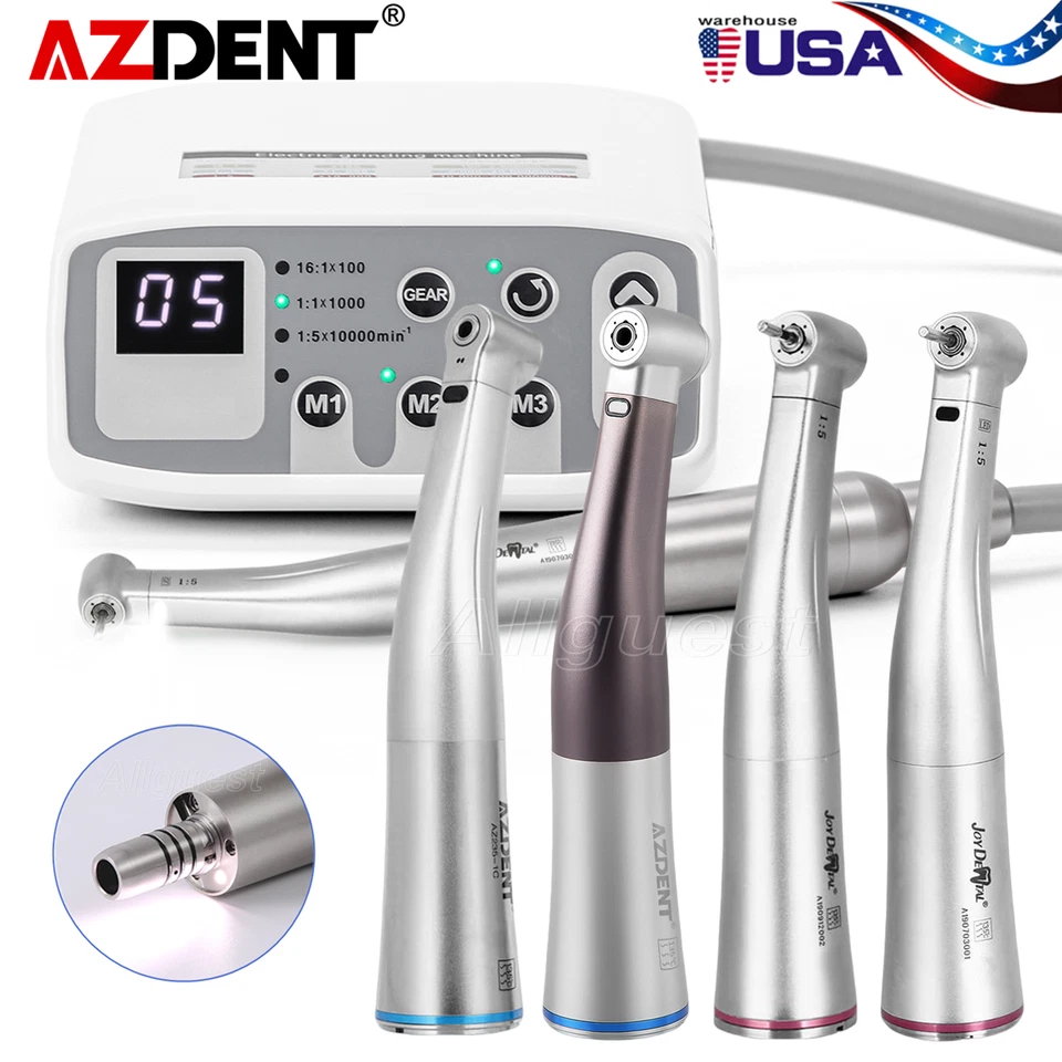 AZDENT Dental Brushless LED Electric Micro Motor 1:1/1:5 Increasing Handpiece - Image 1 of 1