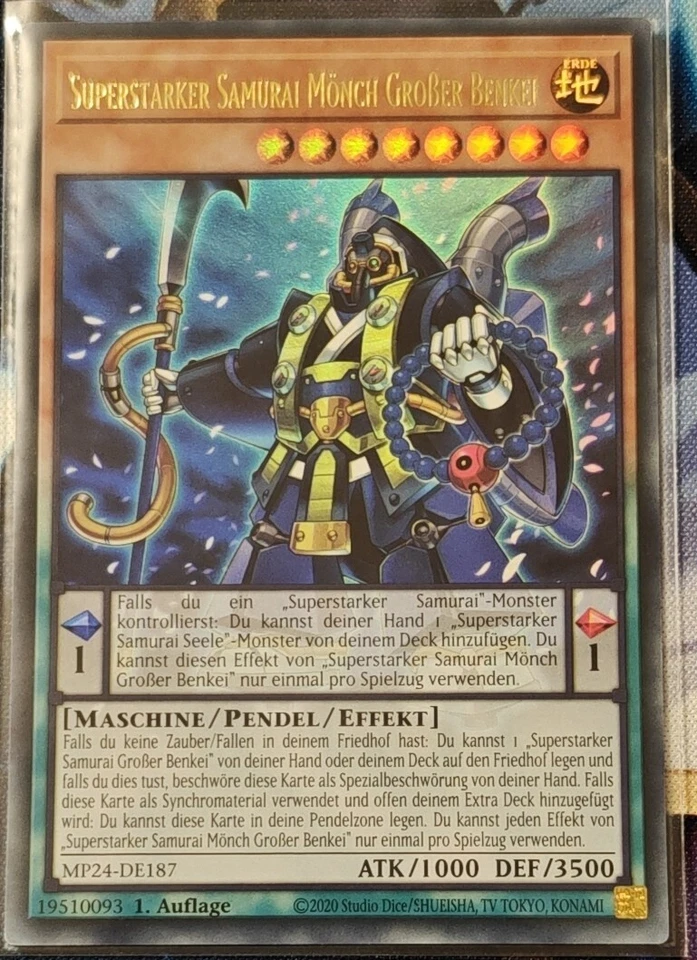 Yu-Gi-Oh Superstarker Samurai Mönch Großer Benkei - MP24-DE187 - Ultra Rare - NM - Bild 1 von 1